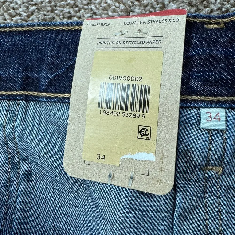 Levi's Pleated Denim Jean Mini Skirt NWT Size 34 Academia Schoolgirl Y2K A-Line